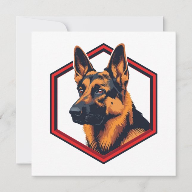 Reserve A Data Beautiful German Shepard In A Six Sided Frame (Frente)
