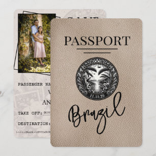 Reserve A Data Beige Brasil Passaporte Salvar Data