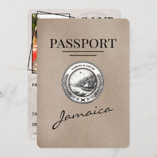 Reserve A Data Beige Jamaica Passport Salvar a Data