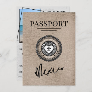 Reserve A Data Beige Mexico Passport Salvar a Data