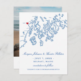 Reserve A Data Belfast Maine Photo Save Date - Penobscot Bay