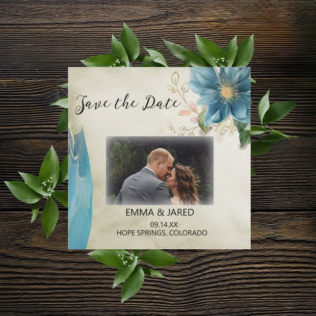 Reserve A Data Belle Noivado Aquarela Save the Date (Criador carregado)