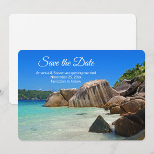 Reserve A Data Belo Casamento Costeiro Tropical de Rocky Sea