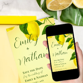 Reserve A Data Belo Casamento de Citros Amarelos Limon Cute Brigh