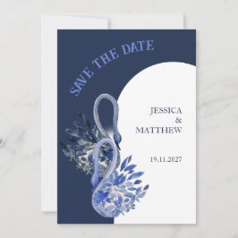 Reserve A Data Belo Cisne Em Casamento Azul Marinho