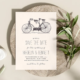 Reserve A Data Bicicleta Vintage Tandem Salve a placa de data