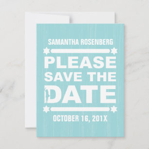 Reserve A Data Big Type Bat Mitzvah Guarda a Data em Lado Claro