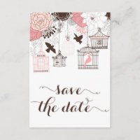Birdagens Vintage Rosa Floral Salvar Data