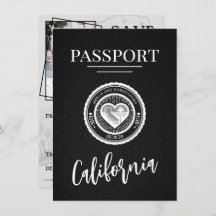 Black California Passport Salvar a data