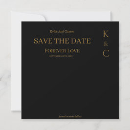Reserve A Data Black Forever Love Weds Save The Date