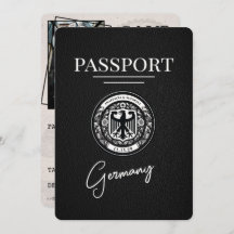 Black Germany Passport Save Date