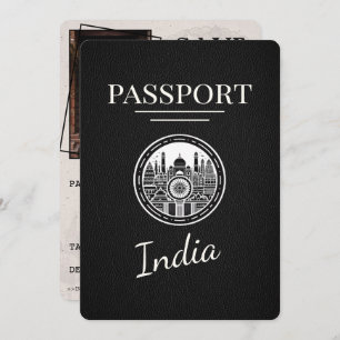 Reserve A Data Black India Passport Salvar a data