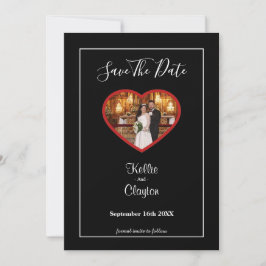 Reserve A Data Black Simples Moldura Salve A Data