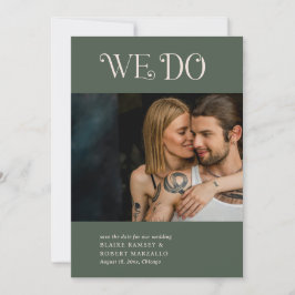 Reserve A Data Blaire Moss Green Modern Wedding