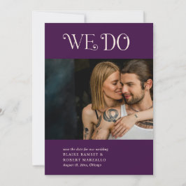 Reserve A Data Blaire Purple Modern Wedding