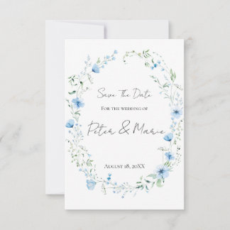 Reserve A Data Blue Meadow Wildflower Blue Botanical Wedding