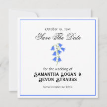 Bluebells Save The Date Wedding