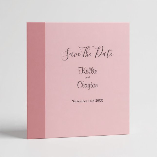 Reserve A Data Blush Bar Save The Date Invitation (Criador carregado)