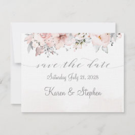 Reserve A Data Blush Peony Silver Eucalyptus Casamento Salve A Da