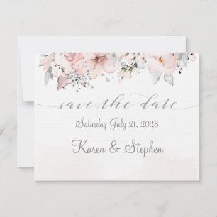 Reserve A Data Blush Peony Silver Eucalyptus Casamento Salve A Da