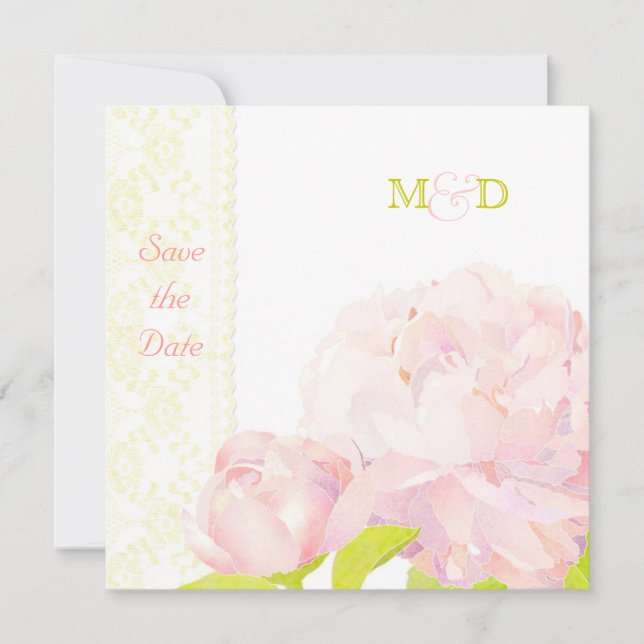 Reserve A Data Blush Peony Wedding Salvar Data (Frente)