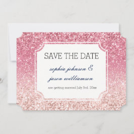 Reserve A Data Blush Pink Glitter salvar a data