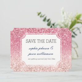 Reserve A Data Blush Pink Glitter salvar a data