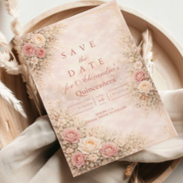 Reserve A Data Blush Rose Gold Garden Quinceañera