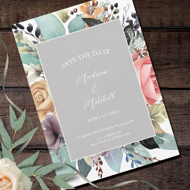 Reserve A Data Bohemian Floral Buquê Watercolor