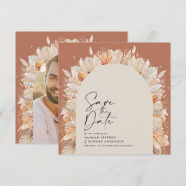 Reserve A Data Bohemian terracotta pampas na moda trendy sa