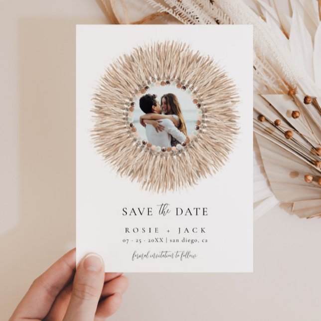 Reserve A Data Boho Beach Salve a Data (Criador carregado)