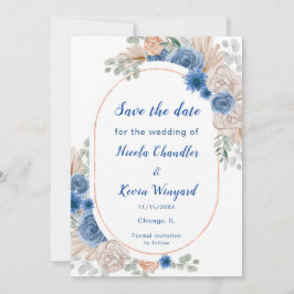 Reserve A Data Boho Blue Pampas Grass Salvar Data