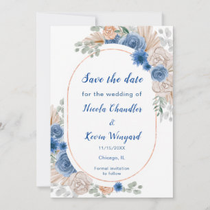 Reserve A Data Boho Blue Pampas Grass Salvar Data