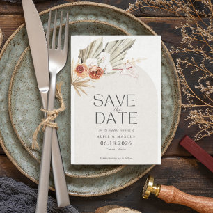 Reserve A Data Boho Botânico Bohemian Floral Wedding