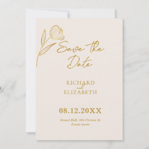 Reserve A Data Boho Botânico Floral Casamento Minimal