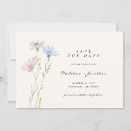 Reserve A Data Boho Chic Wildflower Beige Wedding