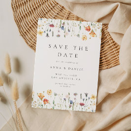 Reserve A Data Boho Chic Wildflower Wedding