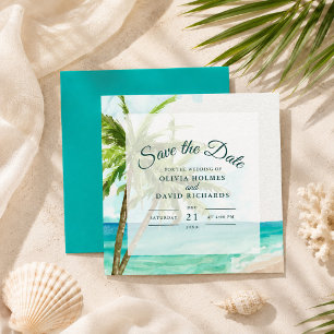 Reserve A Data Boho Costeiro Casamento na Praia Salve a Data