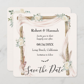 Reserve A Data Boho Cream Floral Wedding Arch Salvar Data