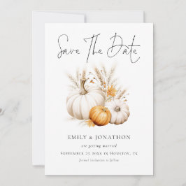 Reserve A Data Boho Fall Pumpkins Pampas Código QR Casamento