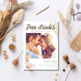 Reserve A Data Boho Free Drinks Dizendo Que Eu Faço Casamento