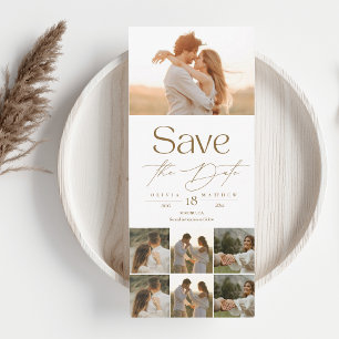 Reserve A Data Boho Moderno Foto Casamento Salve as Datas