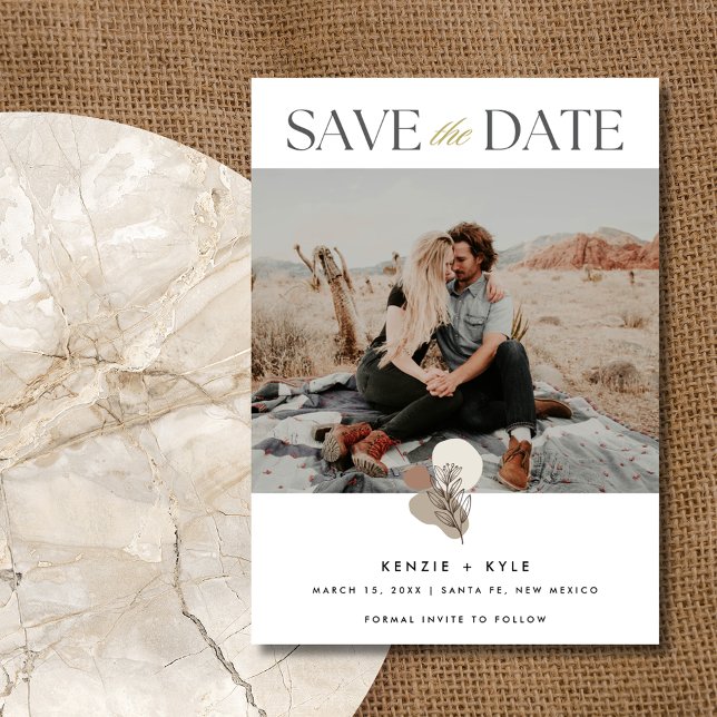 Reserve A Data Boho Photo Wedding (Boho Photo Wedding) (Boho Photo Wedding Save the Date)