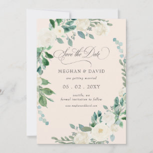 Reserve A Data Boho Summer Primavera Ivory Floral Casamento Elega