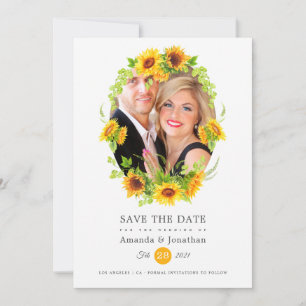 Reserve A Data Boho Sunflower Photo Wedding