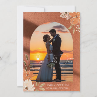 Reserve A Data Boho Terracotta Floral Arch Photo