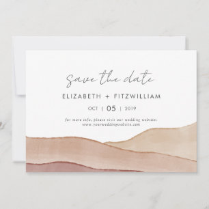 Reserve A Data Boho Watercolor Abstrato Wedding