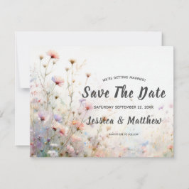 Reserve A Data Boho Watercolor Wildflower Personalize