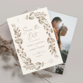 Reserve A Data Boho Wildflower Elegant Floral Photo