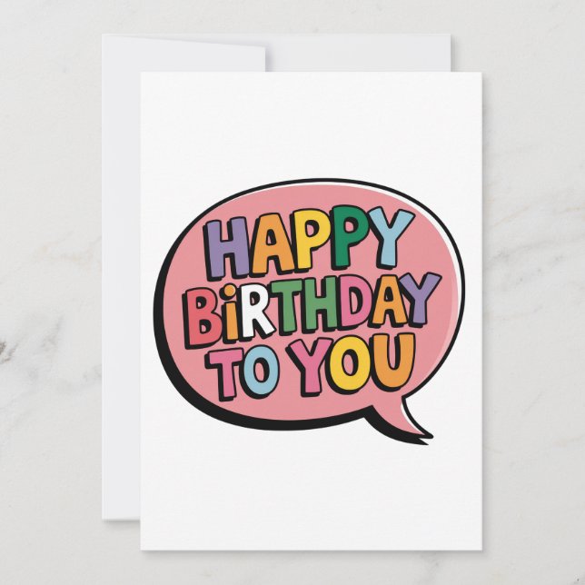 Reserve A Data Bolha de Aniversário Feliz (Frente)